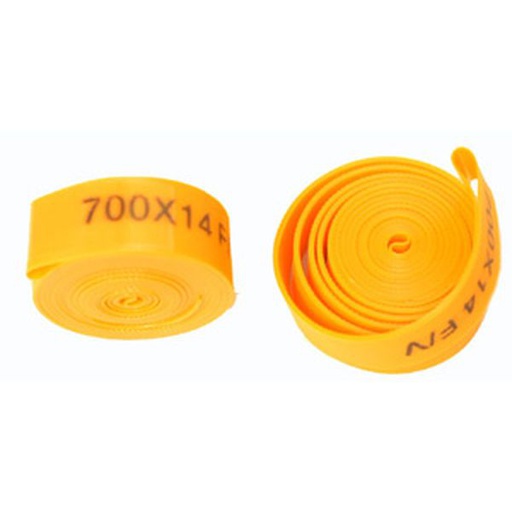 [38312] PAR FONDO LLANTA 700X14MM COLOR NARANJA QW