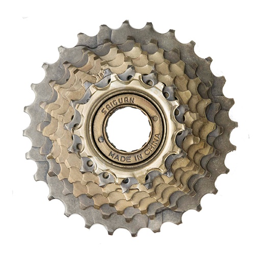 [87114] PIÑON 7 VELOCIDADES SAIGUAN 14-28 NO-INDEX MARRON