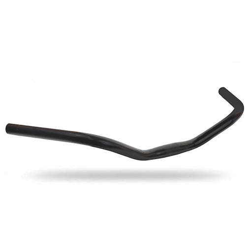 [38329] MANILLAR ACERO CTB CON CURVA 65º  DE 550MM EN NEGRO