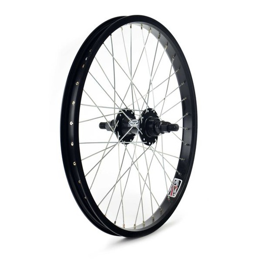 [38349] RUEDA BMX TRASERA 36 RADIOS ALUMINIO EJE M14