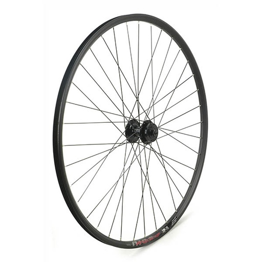 [15881D] RUEDA DELANTERA 27.5", FRENO DISCO 6T, CIERRE, 36H INOX