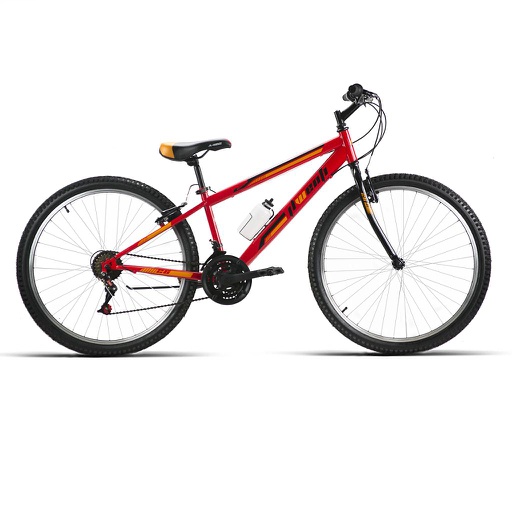 [37228S] BICI 26" MTB HOMBRE ACERO ECO "B300" ROJO/NARAN. 2022 T-15