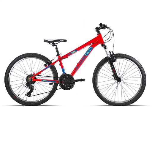 [37223] BICI 24" NIÑO ALUM SHIMANO SUSP D/MANDO 21V NARANJA T13 2022 