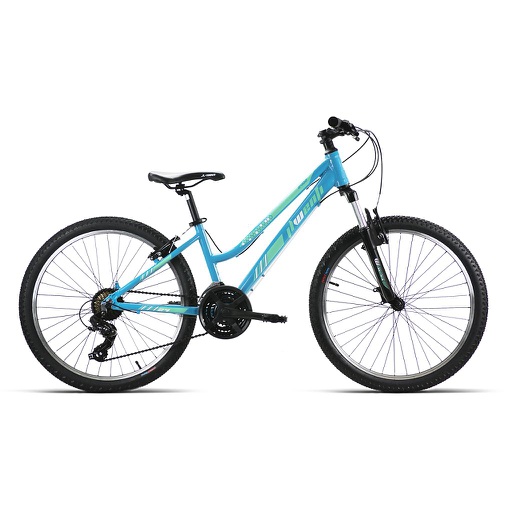 [37226] BICI 24" NIÑA ALUM SHIMANO SUSP D/MANDO 21V CELESTE T13 2025