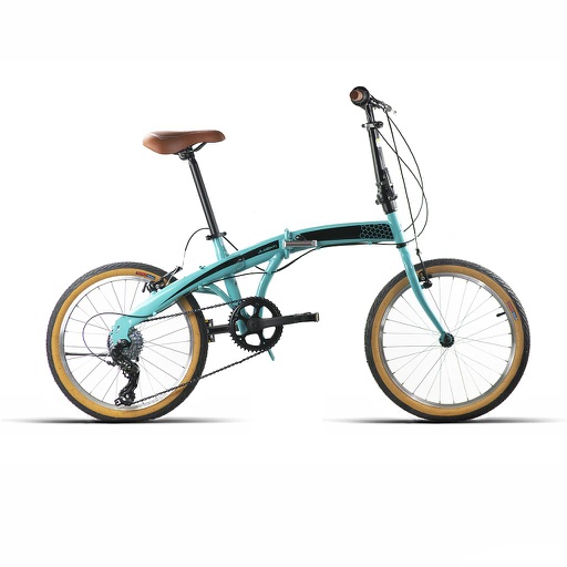 [37257] BICI PLEGABLE 20" ACERO 6VEL REVO SHIMANO. VERDE