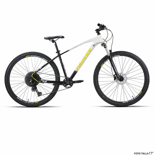 [37250S] BICI 29" ALUM NEGRO/BLANCO "PROWEN" PRO400 DEORE 12VEL T-15
