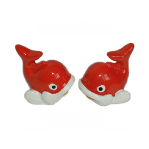 [38381] PAR TAPONES VALVULA DE BALLENAS PVC ROJO (2 PIEZAS)