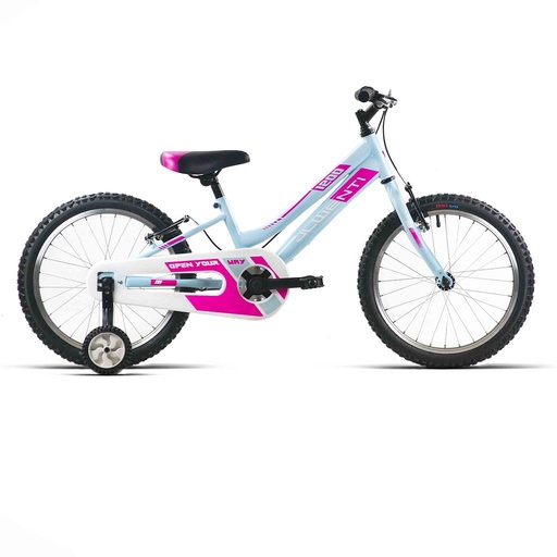 [37199] BICI 18" NIÑA CELESTE/BLANCO "1200" 2023