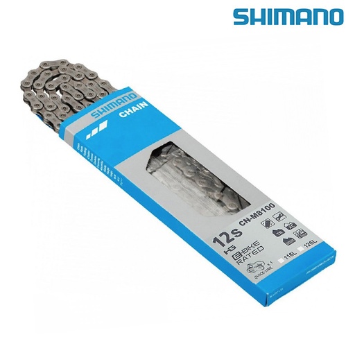 [77098] CADENA 12 VELOCIDADES SHIMANO XT M8100 126 ESL QLINK