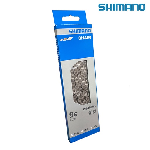 [77093] CADENA 9 VELOCIDADES SHIMANO DEORE XT HG93 114 ESL