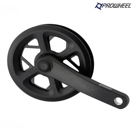 [39404] JGO.BIELAS 175MM 32D ALUM "PROWHEEL" NEGRO 7/8 VEL DOBLE PROTECTOR