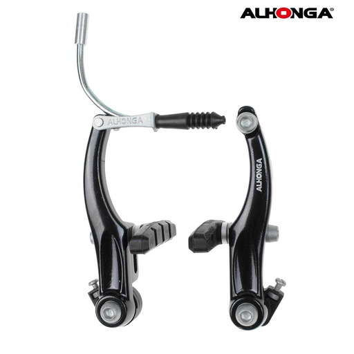 [38405] FRENOS V-BRAKE 4PCS "ALHONGA" ALUMINIO 110MM NEGRO 