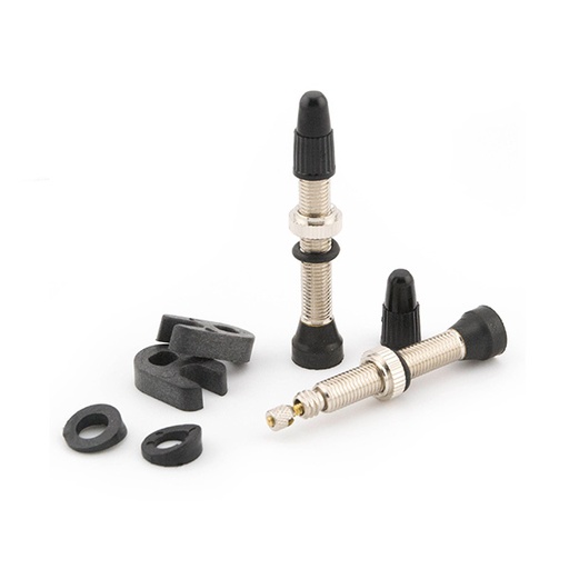 [88109] VALVULA FINA TUBELESS CONICA 40mm (PAR) BLISTER